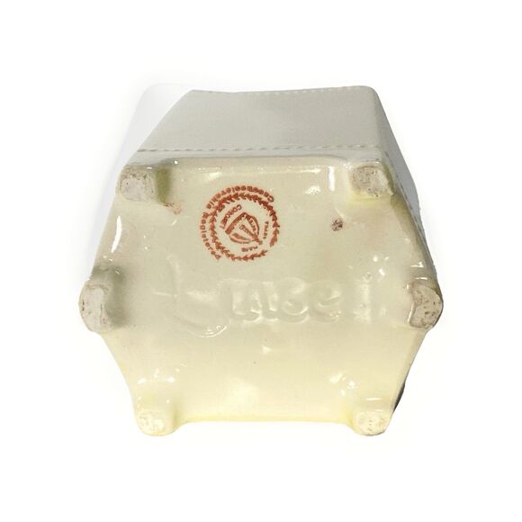 OAT-MEAL Vintage Canister Louis Czechoslovakia No Lid Early 20th Century 6" - Picture 5 of 7